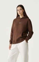 The Essential Brown Oversized Hoodie for Female