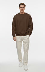 The DROP-OUT Signature Oversized Black Crewneck Sweatshirt
