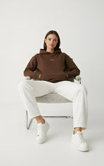 The Essential Brown Oversized Hoodie for Female
