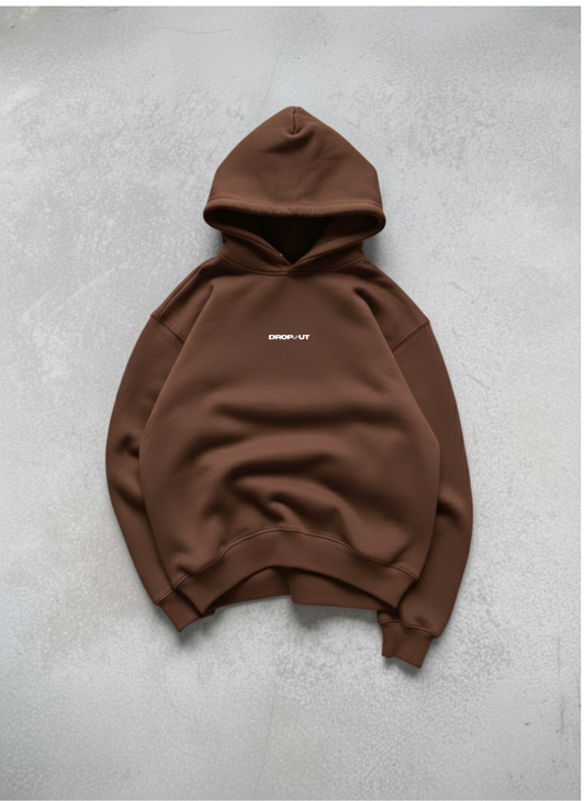 The Essential Brown Oversized Hoodie for Male