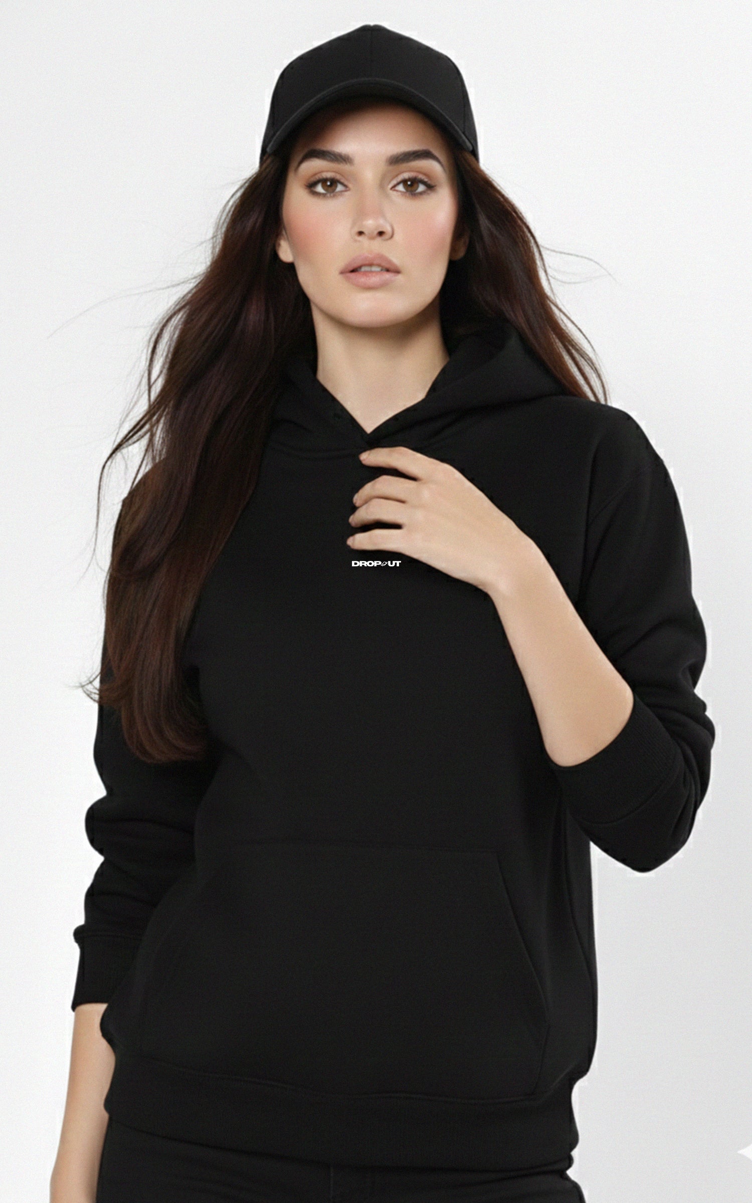 The Essential Hoodie - Onyx Black for Female