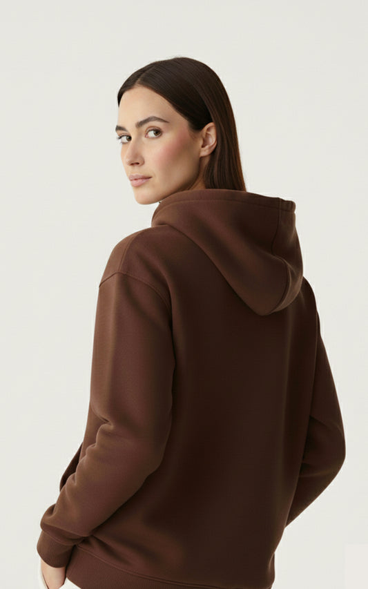 The Essential Brown Oversized Hoodie for Female