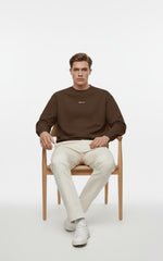 The DROP-OUT Signature Oversized Black Crewneck Sweatshirt