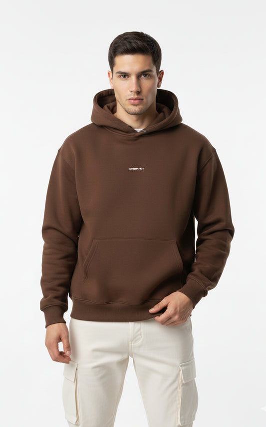 The Essential Brown Oversized Hoodie for Male