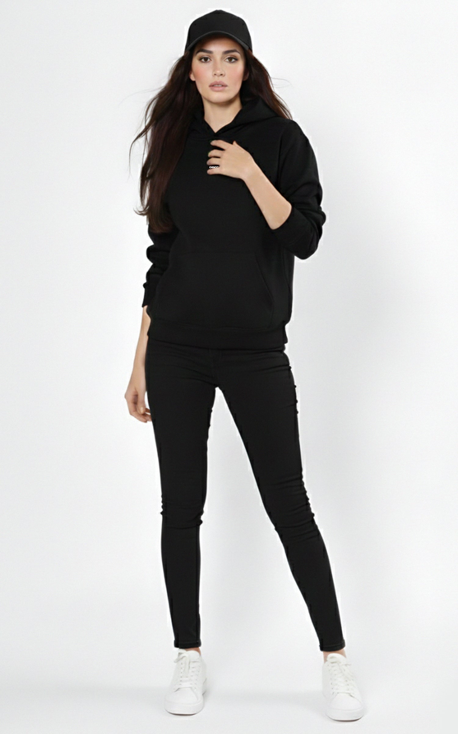 The Essential Hoodie - Onyx Black for Female