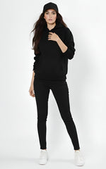 The Essential Hoodie - Onyx Black for Female