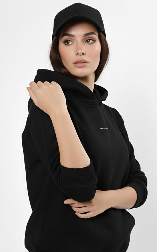 The Essential Hoodie - Onyx Black for Female