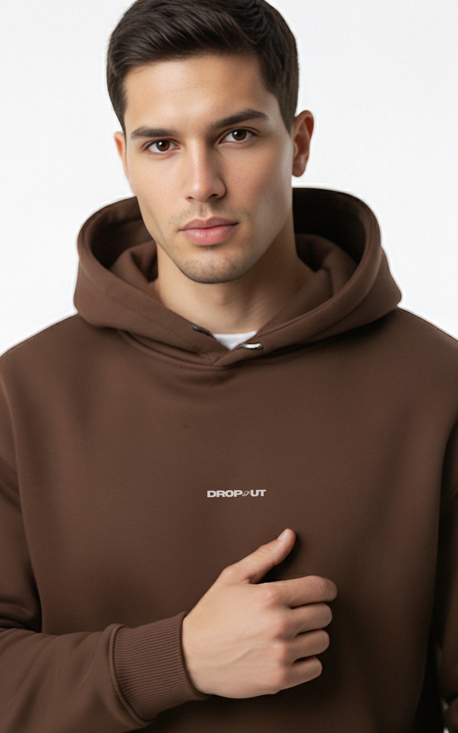 The Essential Brown Oversized Hoodie for Male