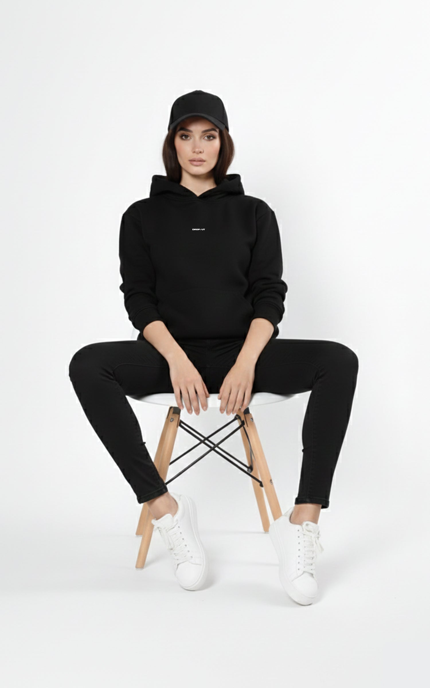 The Essential Hoodie - Onyx Black for Female