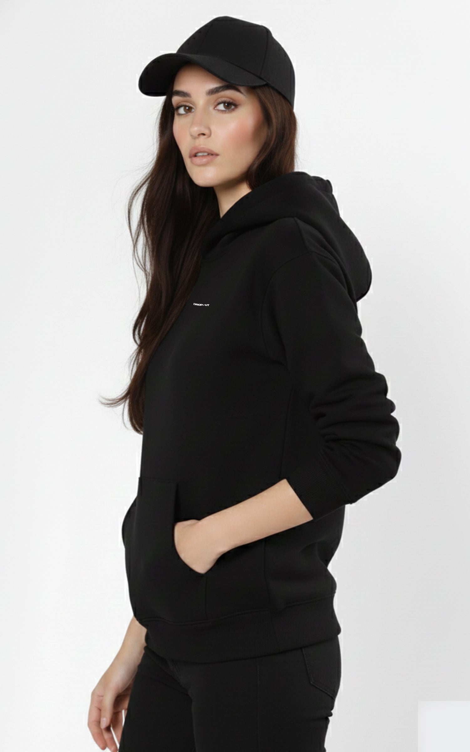 The Essential Hoodie - Onyx Black for Female