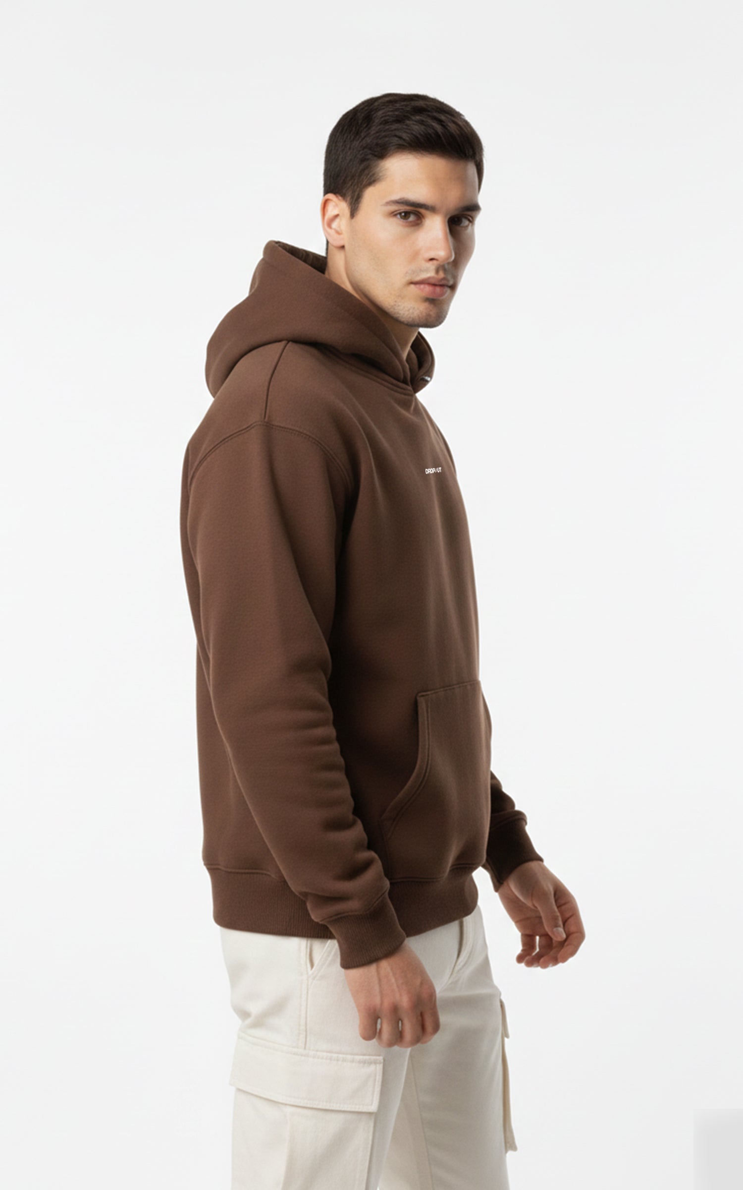The Essential Brown Oversized Hoodie for Male