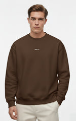 The DROP-OUT Signature Oversized Black Crewneck Sweatshirt