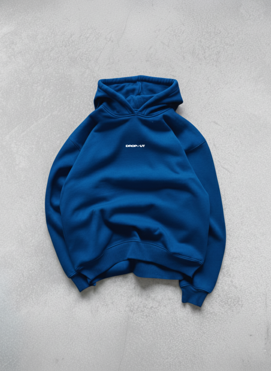 The Essential Royal Blue Oversized Hoodie for Male