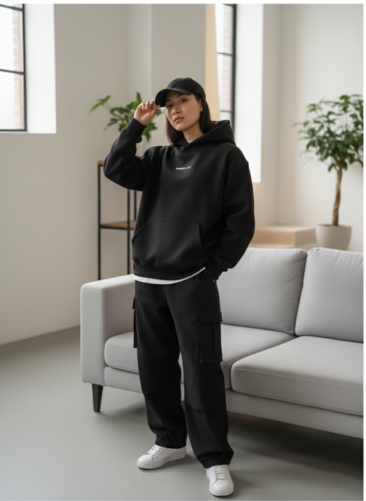 The Essential Hoodie - Onyx Black for Female